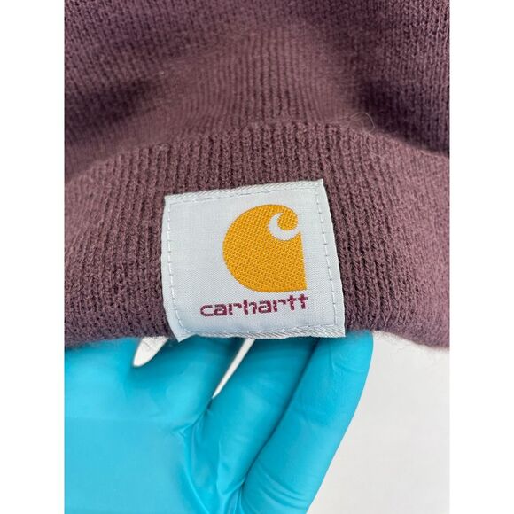 Carhartt Men's Tonal Patch Beanie One Size Brown Purple - Picture 7 of 10